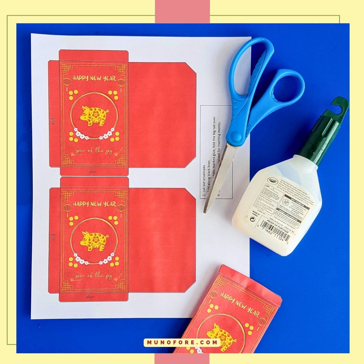 free printable red envelopes for chinese new year